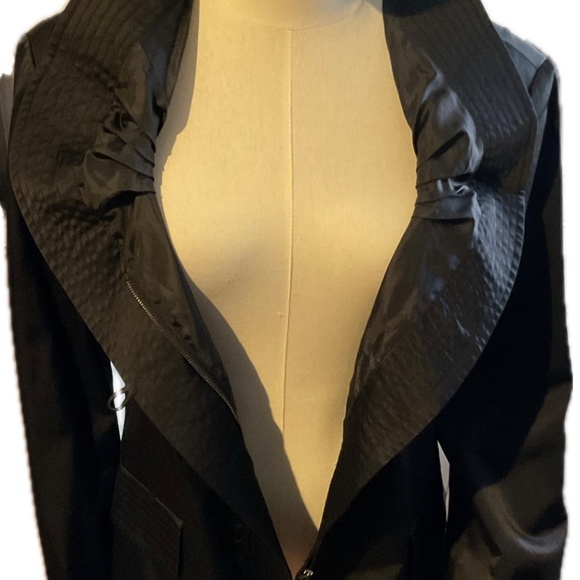 RED VALENTINO Black Satin Evening Jacket size 8 pristine - Picture 7 of 7